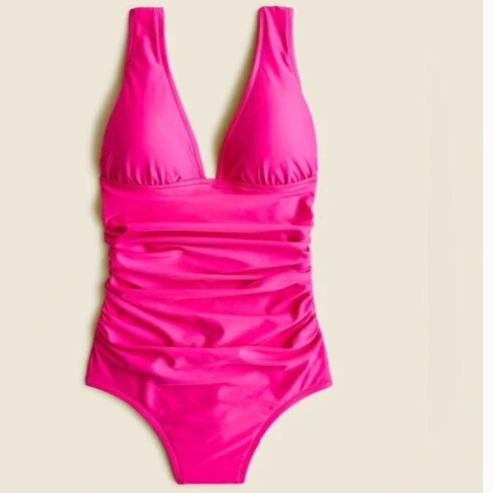 J. Crew Hot Pink One-Piece Swimsuit